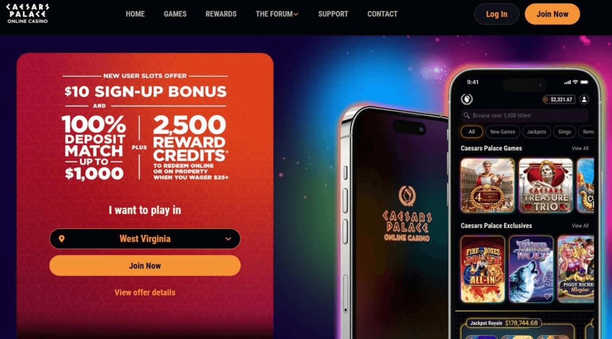 Caesars Palace Online Casino No Deposit Bonus 2026